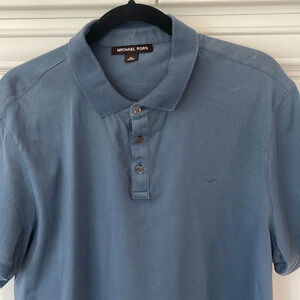 Michael Kors blue polo shirt size XL with flaws
